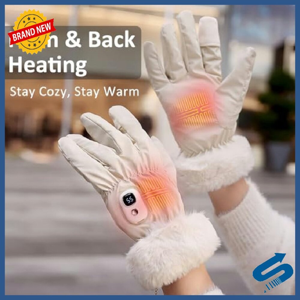 Rechargeable Heated Gloves Medium Touchscreen Pal… - image 3